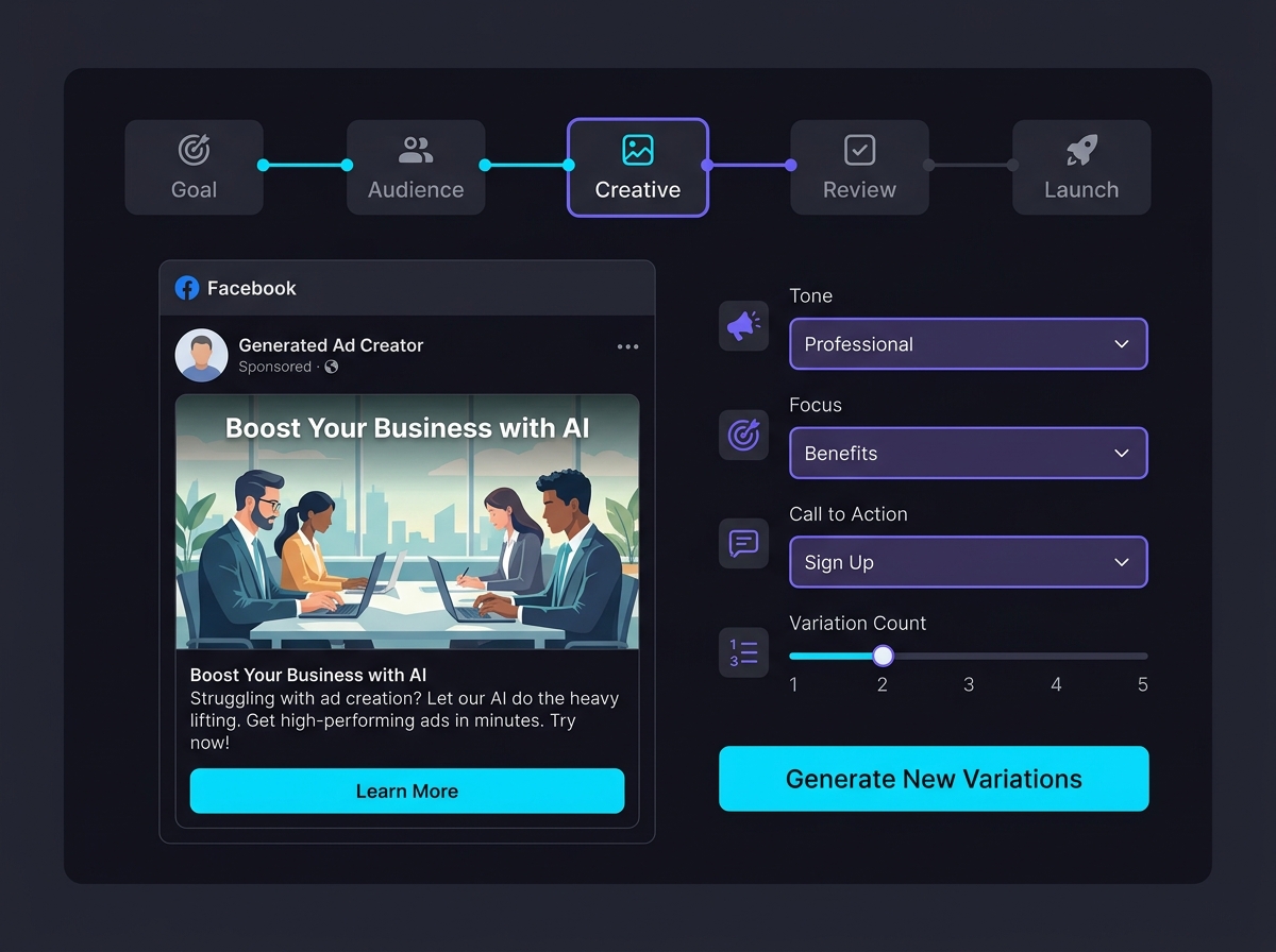 FB Ad Generator — multi-modal AI ad creation pipeline